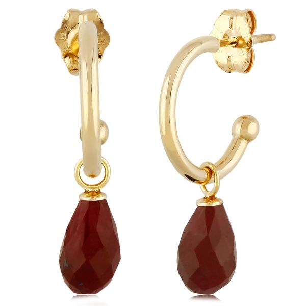 14kt YG Ruby Dangle Earrings Carroll's Jewelers Doylestown, PA