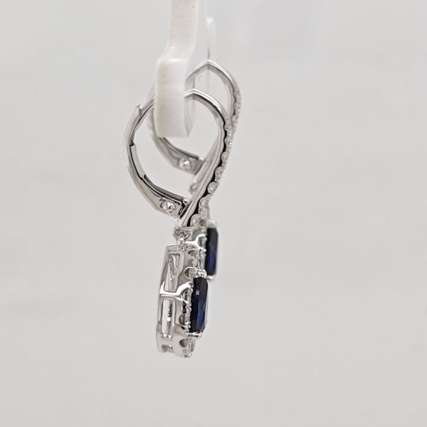 WG Sapphire and Diamond Dangle Earrings Image 2 Carroll's Jewelers Doylestown, PA