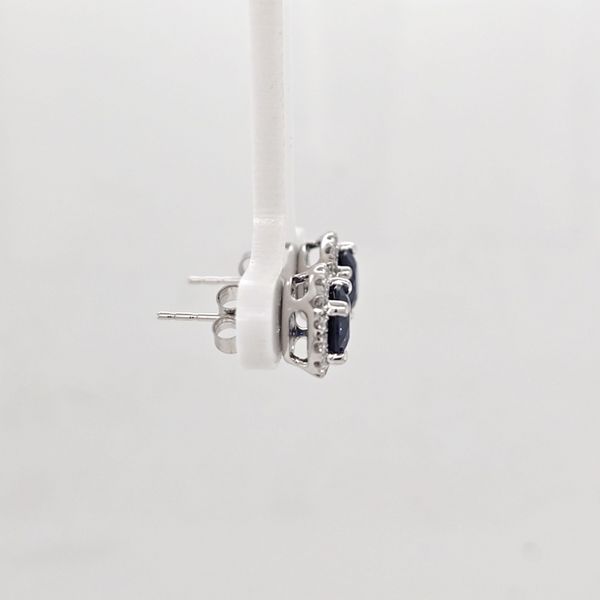 WG Sapphire and Diamond Earrings Image 2 Carroll's Jewelers Doylestown, PA