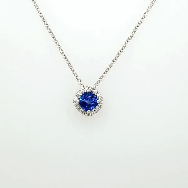 14kt WG Sapphire and Diamond Pendant similar item image
