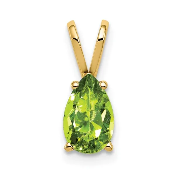 14kt YG Peridot Pendant Carroll's Jewelers Doylestown, PA