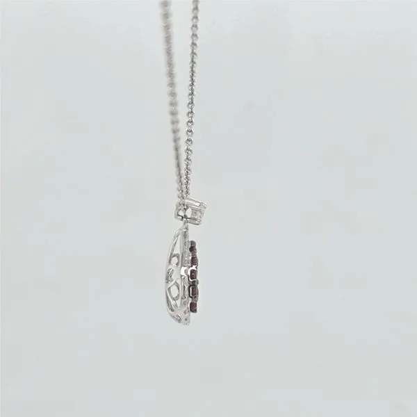 18kt WG Ruby and Diamond Pendant