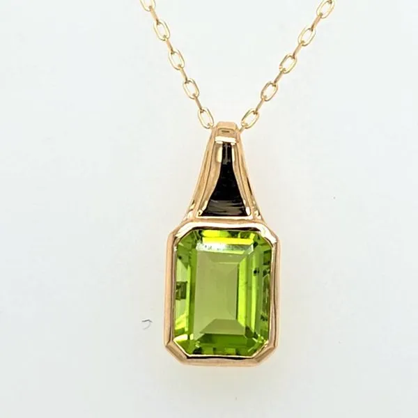 14kt YG Peridot Pendant thumb image 1