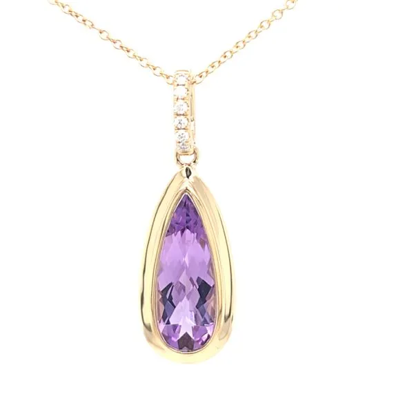 14kt YG Amerthyst Pendant Carroll's Jewelers Doylestown, PA