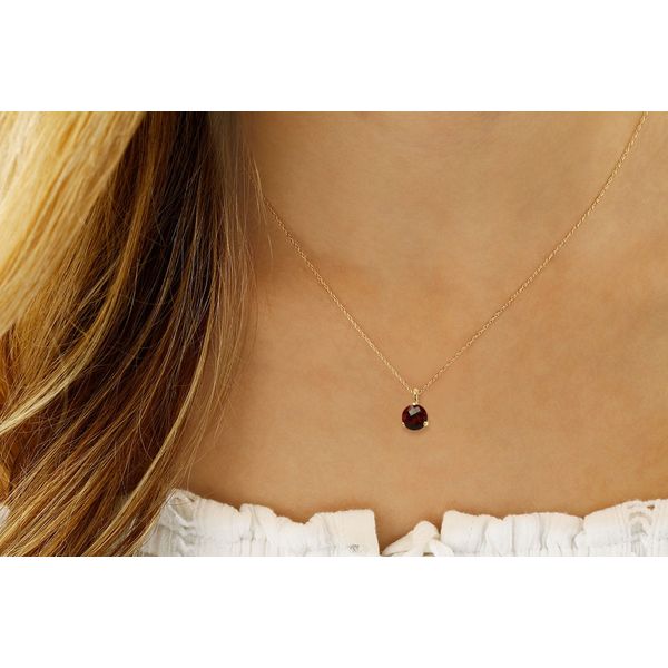 YG Garnet Necklace Image 2 Carroll's Jewelers Doylestown, PA