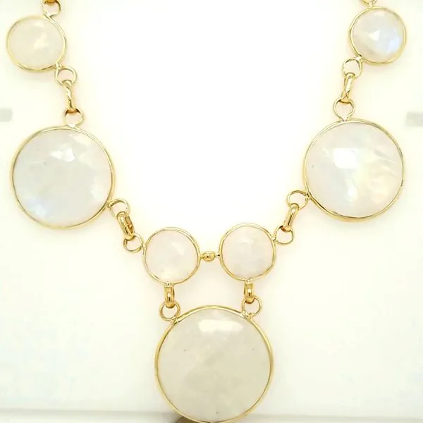14kt YG Moonstone necklace Carroll's Jewelers Doylestown, PA