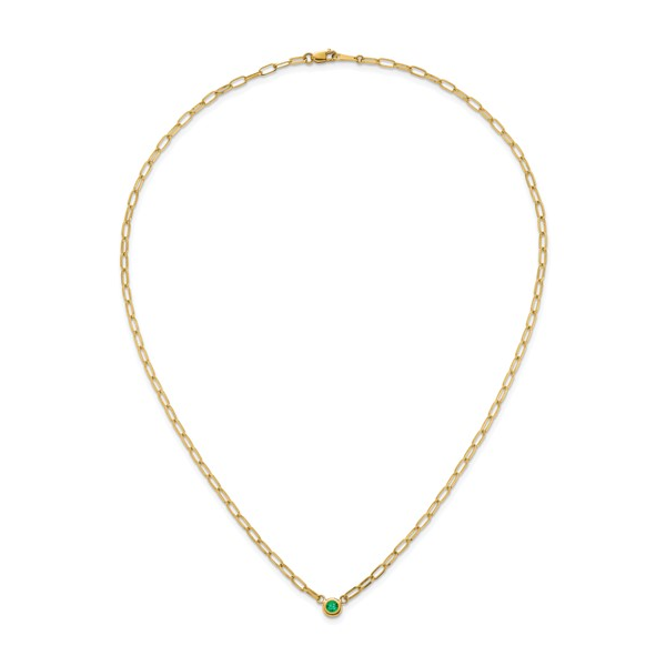 14kt YG Emerald Necklace Image 2 Carroll's Jewelers Doylestown, PA