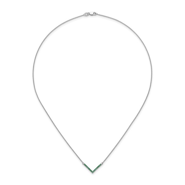 14kt WG Emerald Necklace Image 2 Carroll's Jewelers Doylestown, PA