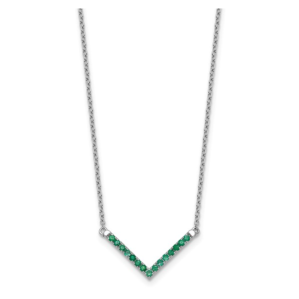 14kt WG Emerald Necklace Carroll's Jewelers Doylestown, PA