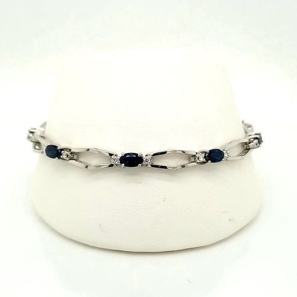 14kt WG Sapphire and Diamond Bracelet Carroll's Jewelers Doylestown, PA