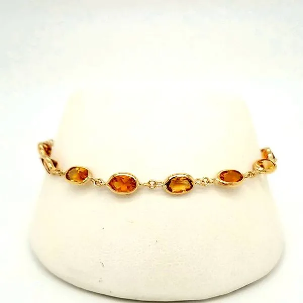 14kt YG Citrine bracelet Carroll's Jewelers Doylestown, PA