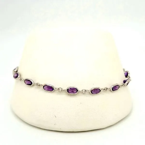 14kt WG Amethyst bracelet