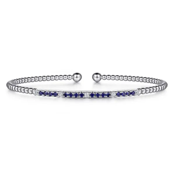 14kt WG Gabriel Bujukan Sapphire and Diamond Bracelet