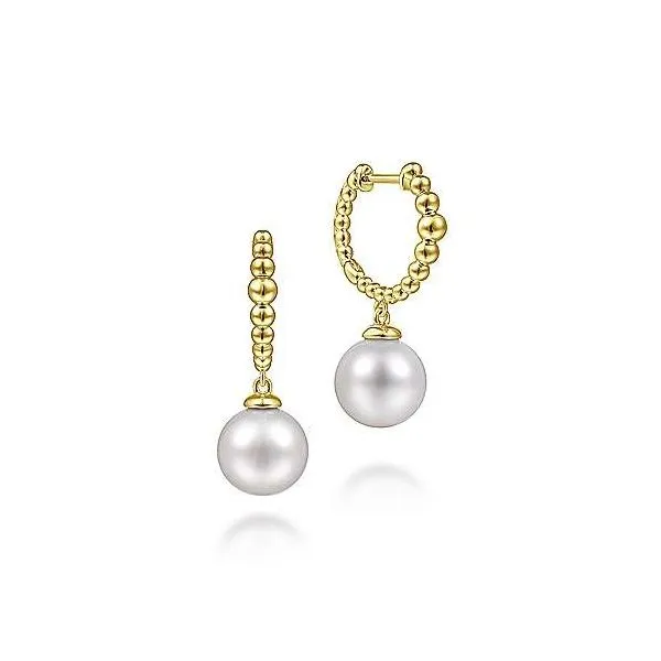 14kt YG Pearl Drop Earrings Carroll's Jewelers Doylestown, PA