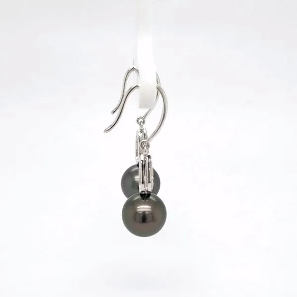14kt WG Tahitian Pearl Earrings