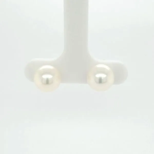 9 x 8.5mm Pearl Stud Earrings
