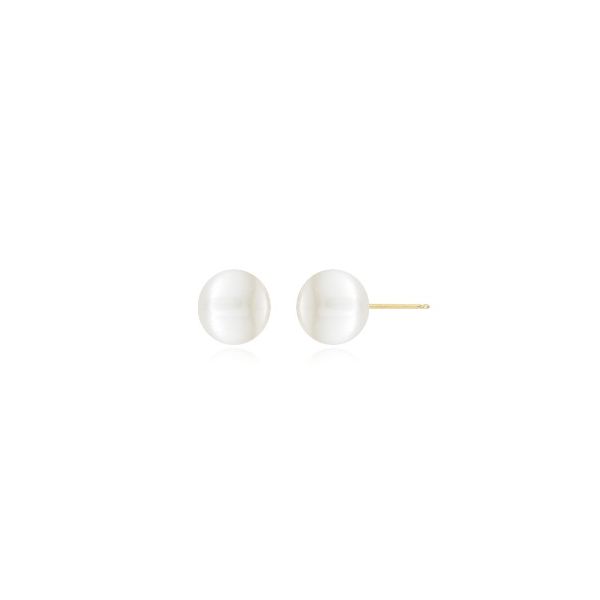 14kt YG 8mm Cultured Pearl Stud Earrings Carroll's Jewelers Doylestown, PA