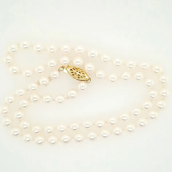 6.50mm  Akoya Pearls strand - 18