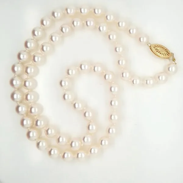 7x 6.5mm A+ Quality Akoya Pearl strand thumb image 2