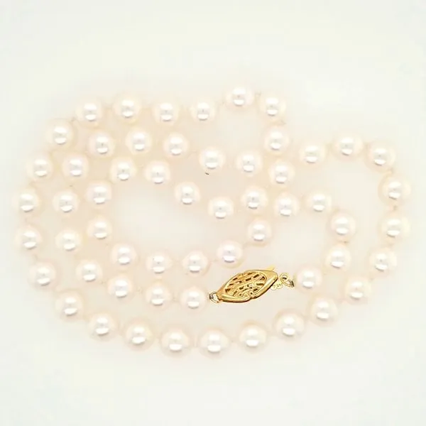 7.50X7.00mm Akoya Pearl strand - 18