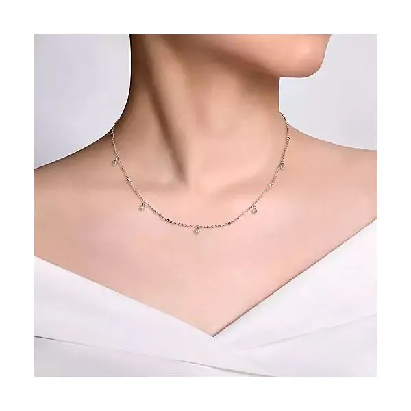 Gabriel Silver Pearl Station necklace