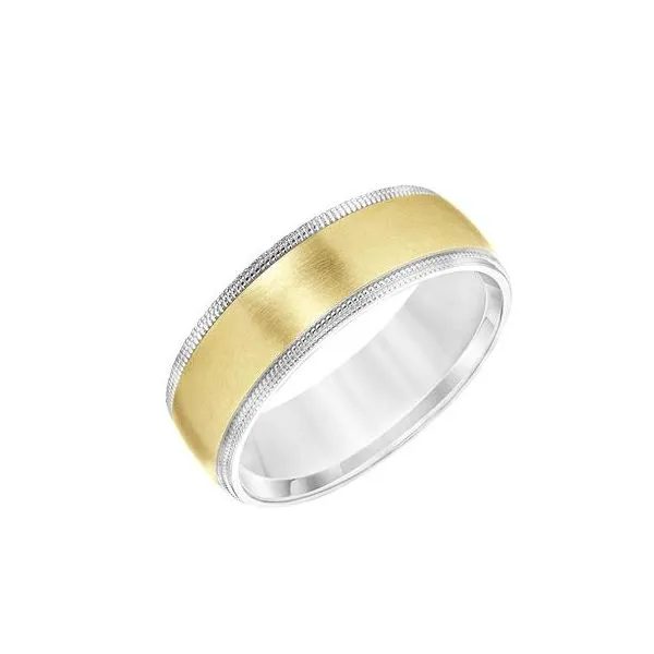 Two-Tone White and Yellow Gold Band Carroll's Jewelers Doylestown, PA