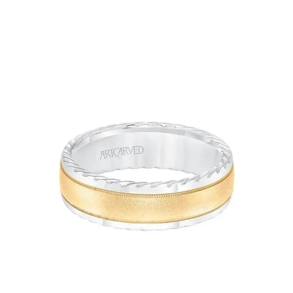 Two-Tone Yellow and White Gold Band