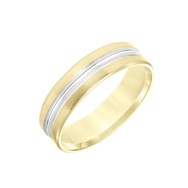 Two-Tone Yellow and White Gold Band