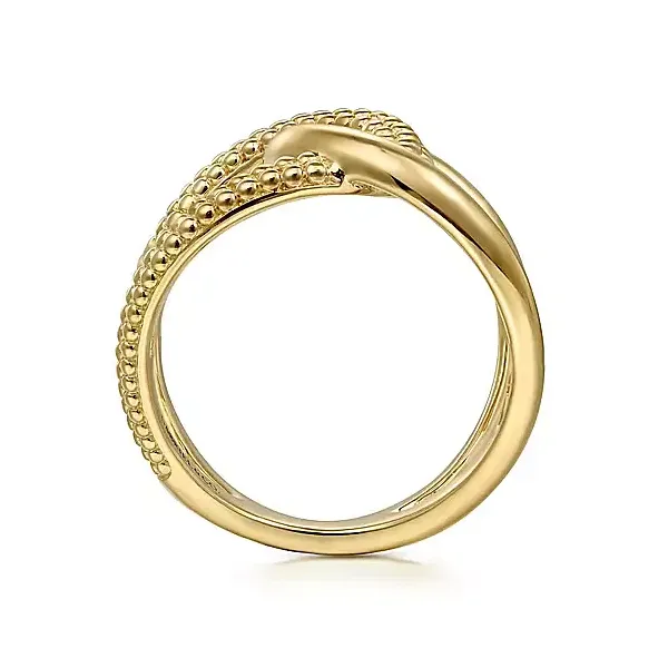 14kt YG Twisted Fahion Ring Image 2 Carroll's Jewelers Doylestown, PA