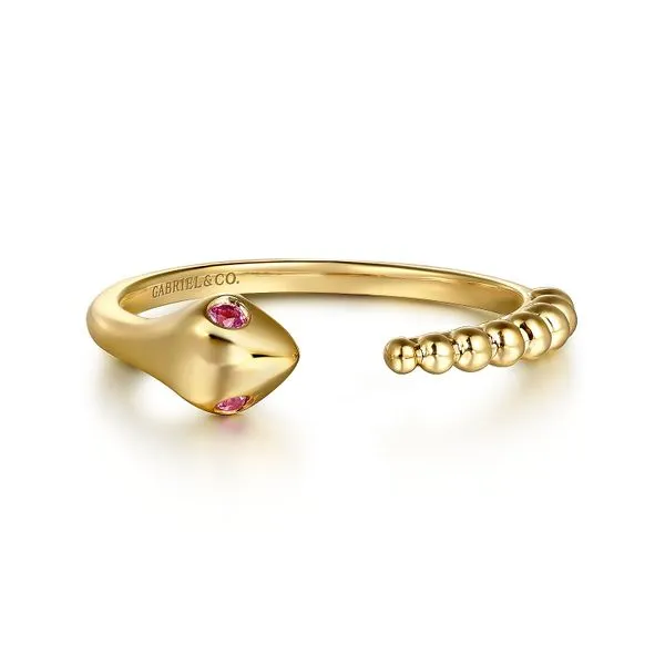 Gabriel 14kt YG Snake Ring thumb image 1
