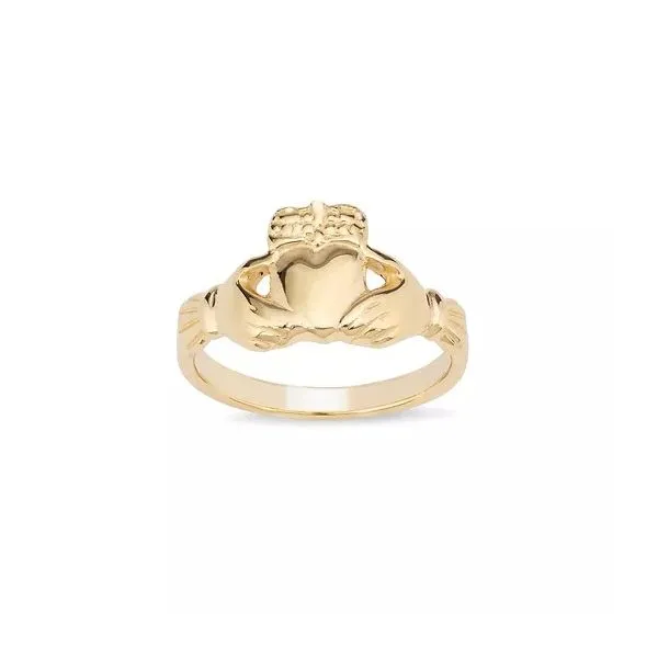 14kt YG Ladies Claddaugh Ring