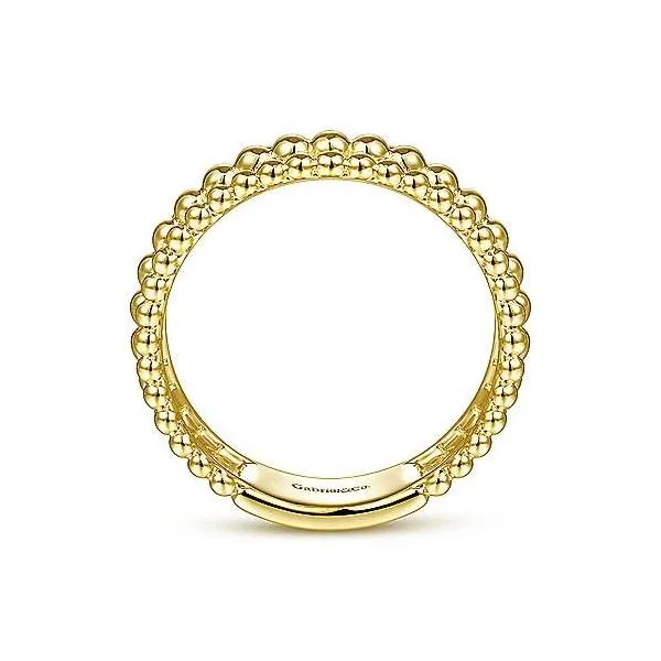 14kt YG 3 Row Band