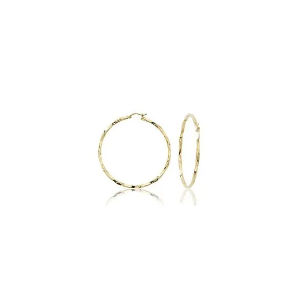 14kt YG Twisted Hoop Earrings Carroll's Jewelers Doylestown, PA