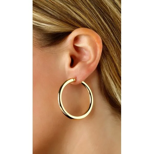 14kt YG Classic Hoop Earrings