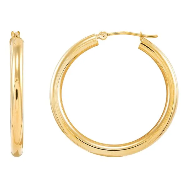 14kt YG Classic Hoop Earrings Carroll's Jewelers Doylestown, PA