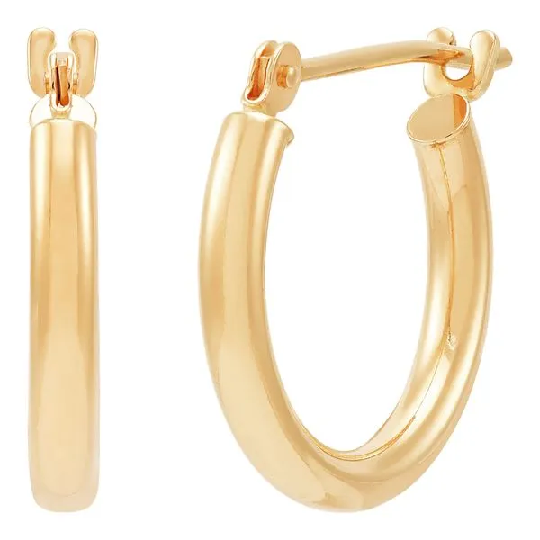14kt YG classic hoop earrings similar item image