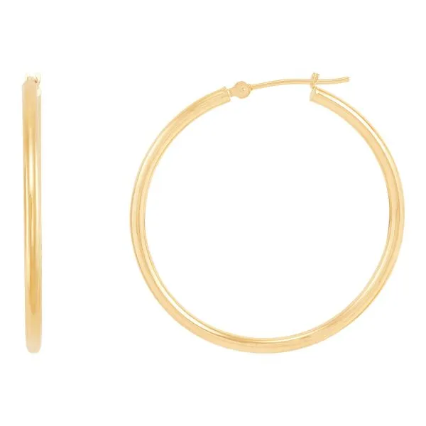 14kt YG classic hoop earrings Carroll's Jewelers Doylestown, PA