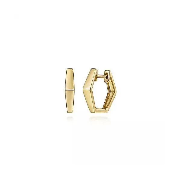 14kt YG Hoop Earrings