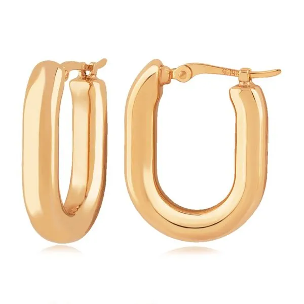 14kt YG U hoop earring Carroll's Jewelers Doylestown, PA