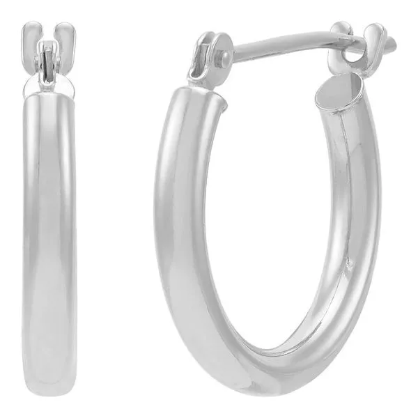 14kt WG Classic Hoop Earrings Carroll's Jewelers Doylestown, PA
