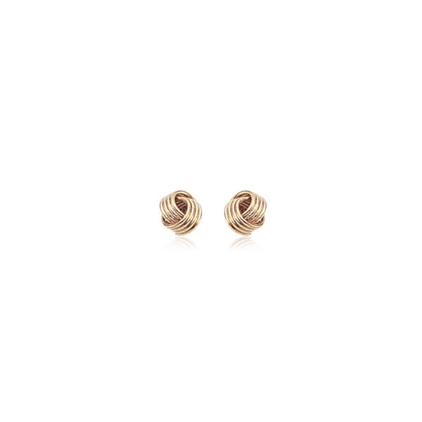 14kt YG Knot Stud Earrings Carroll's Jewelers Doylestown, PA