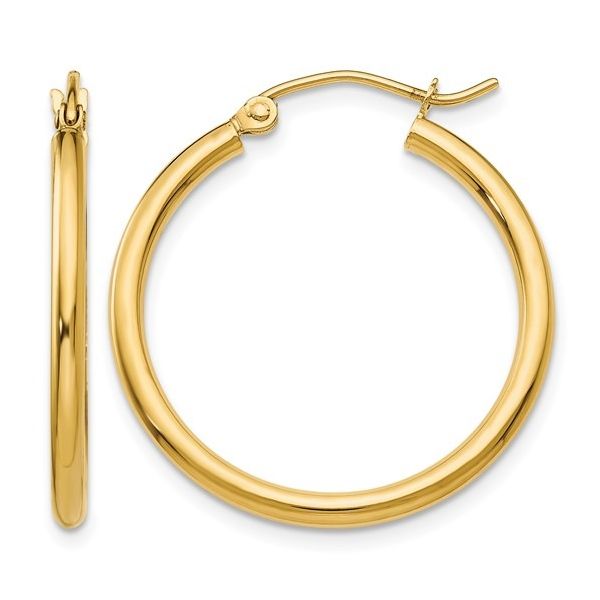 10kt Gold Hoop Earrings Image 2 Carroll's Jewelers Doylestown, PA