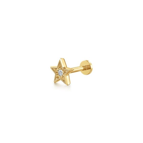 Single Flatback Star Stud Earring Carroll's Jewelers Doylestown, PA