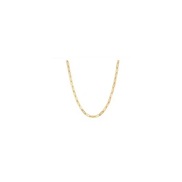 14kt YG Paperclip Chain similar item image