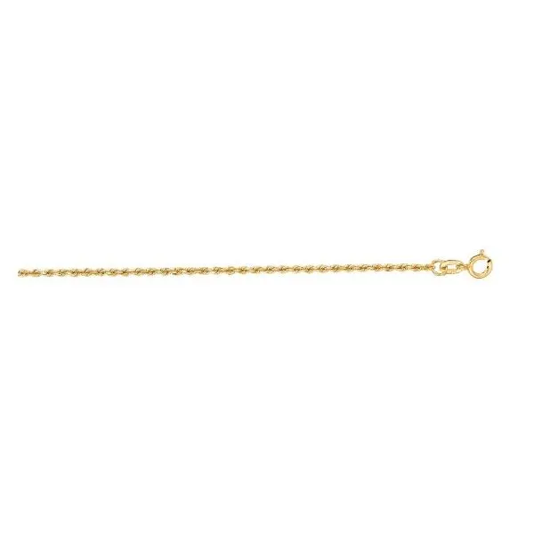 14kt YG Solid Rope Chain 18