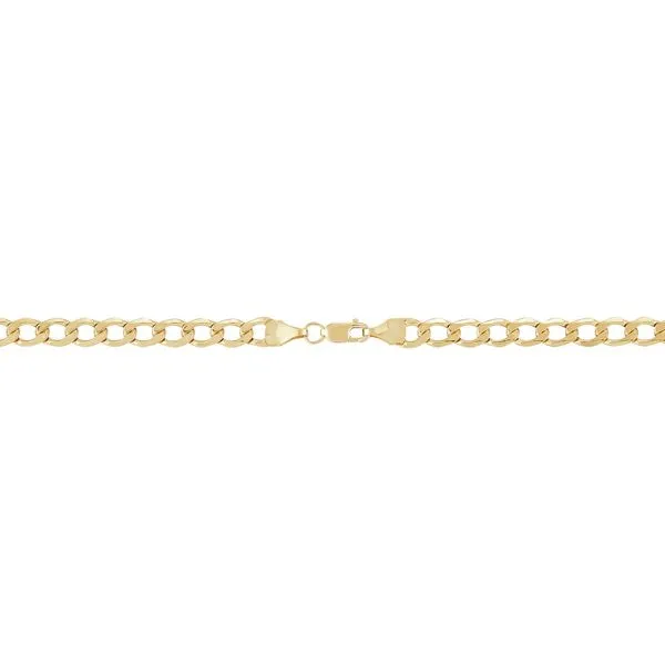 14kt YG Hollow Curb Chain thumb image 2