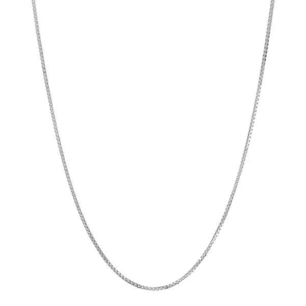 14kt WG 18\ box chain