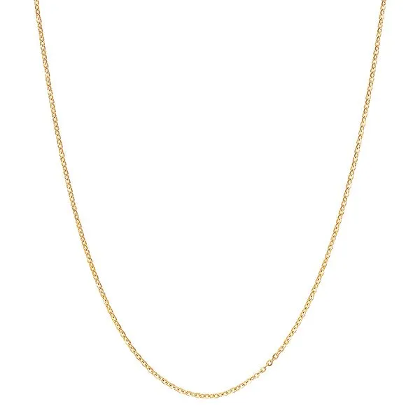 14kt YG 18\ mirror cable chain