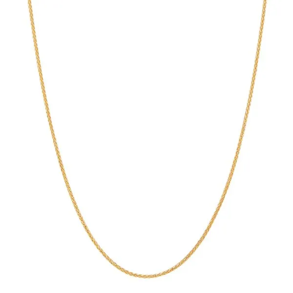 14kt YG 18\ wheat chain