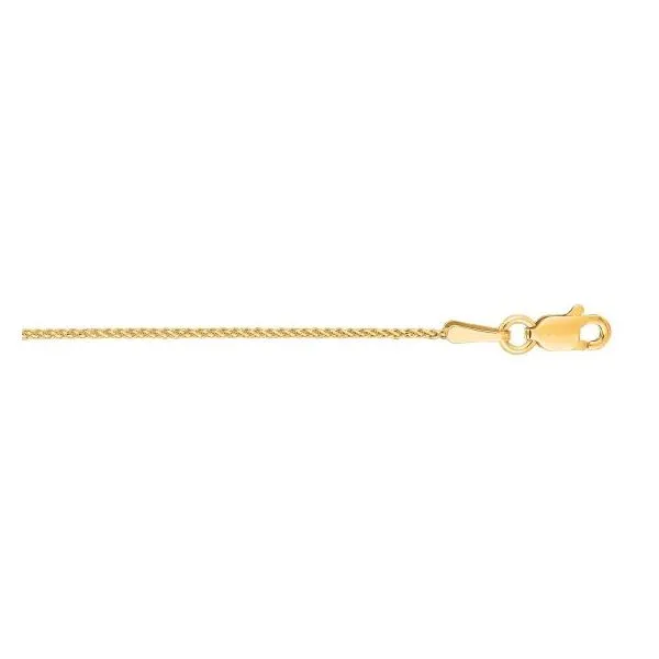 20\ Yellow 14K Gold Wheat Chain